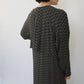 80s Design Rayon Pattern Dress Made in USA