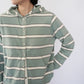 90s Striped Hooded Top