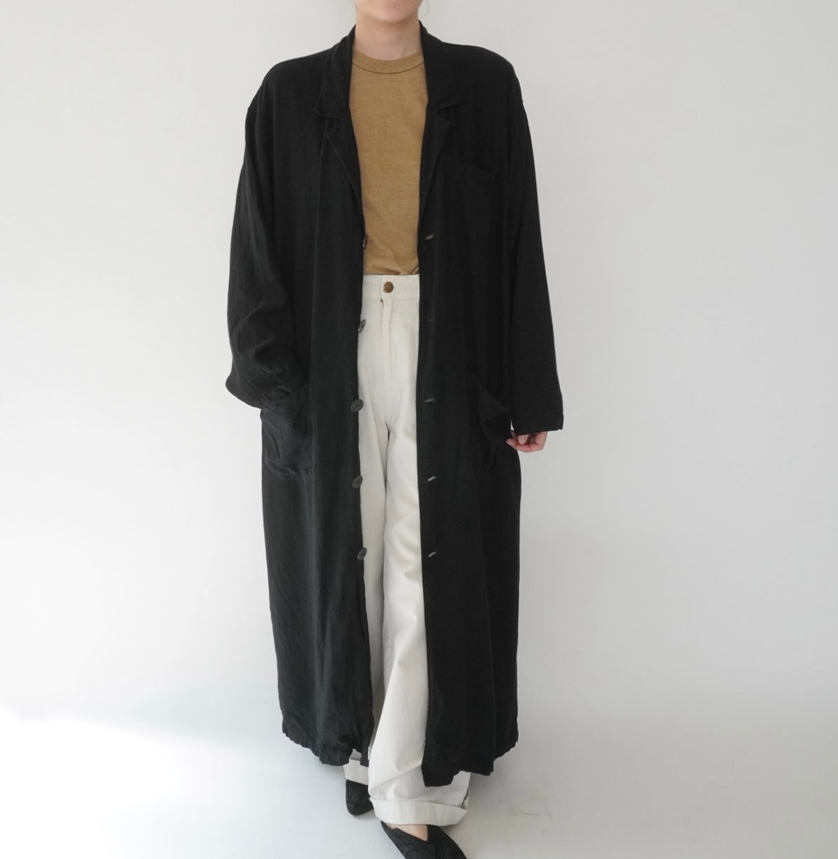 90s Linen Coat