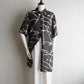 90s Sheer Printed Long  Shirt