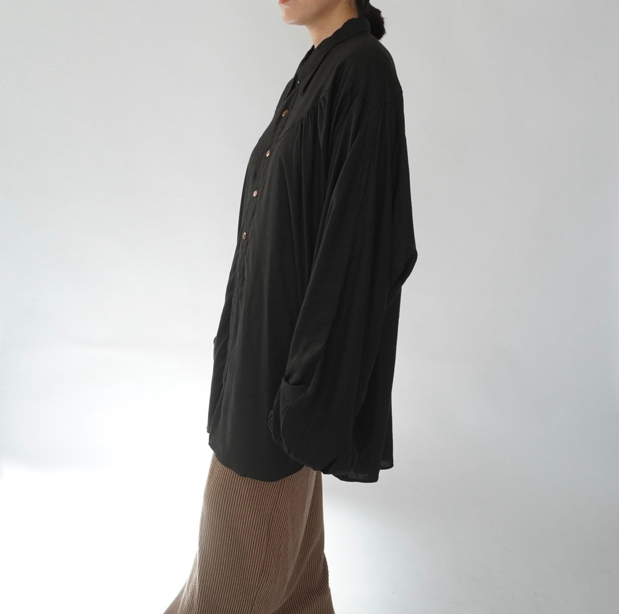 90s Black Oversized Shirt