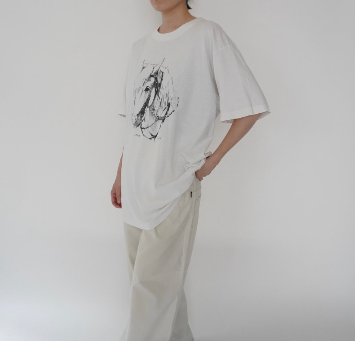 90s EURO Horse Printed T-shirt