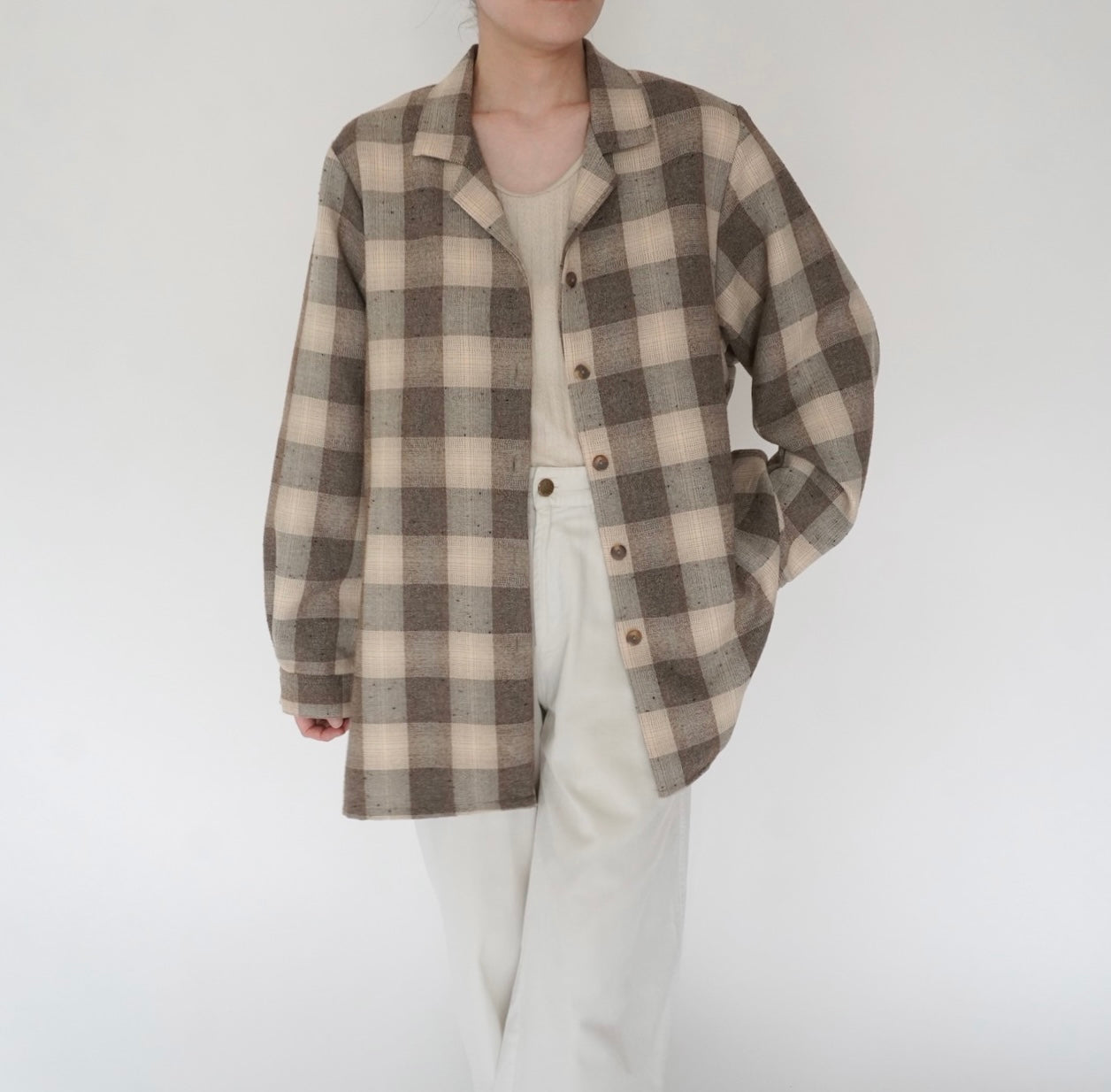 90s Plaid Shirt Jacket