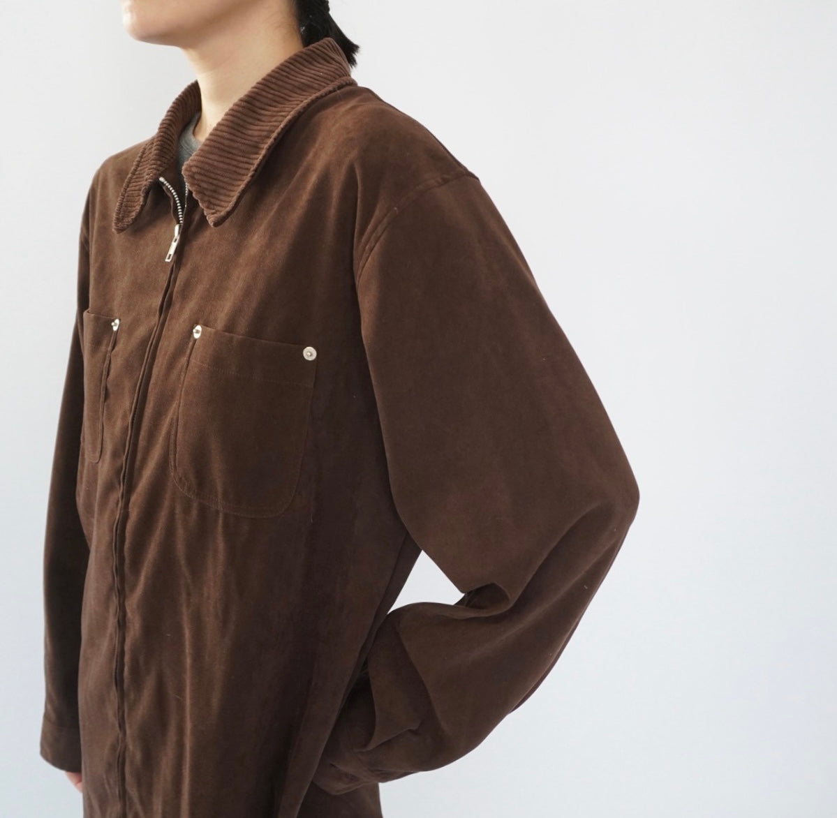 90s Zip Shirt Jacket