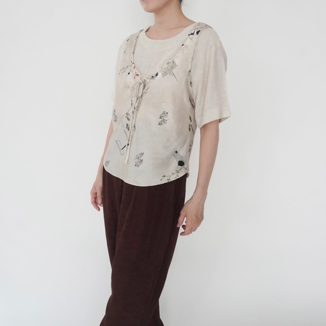 80s Printed Camisole Top