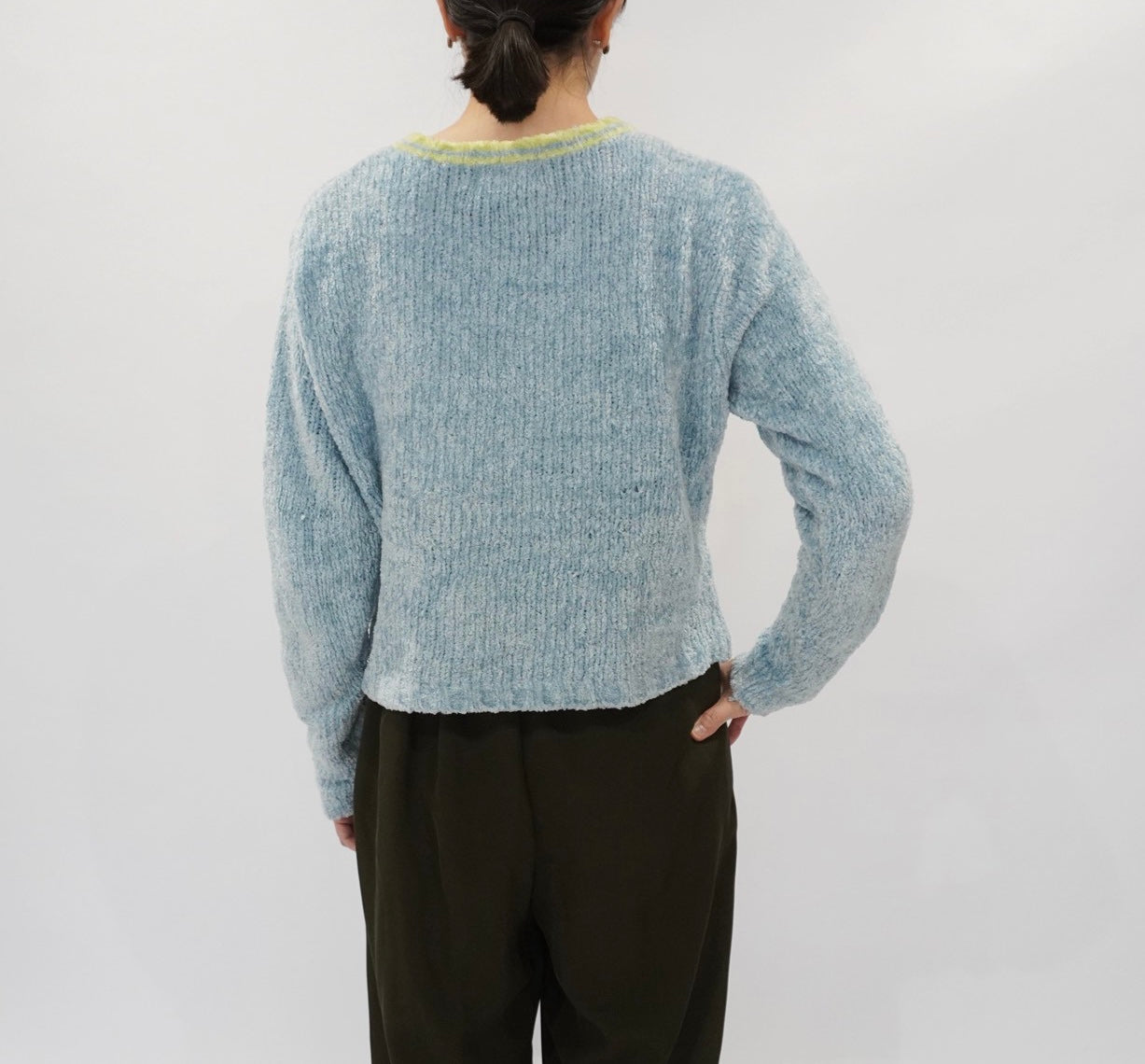 90s Light Blue Top