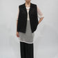 90s Black Vest,Blouse