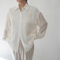 90s Cord Lace Shirt Made in USA