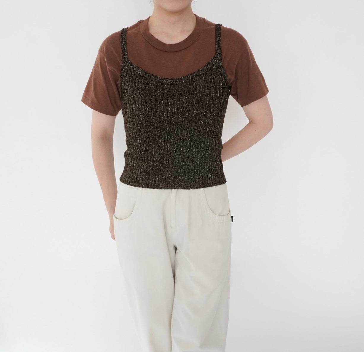 90s Camisole Ribbed Top Made in Italy
