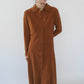 90s "FENDI" Faux Suede Dress Made in Italy