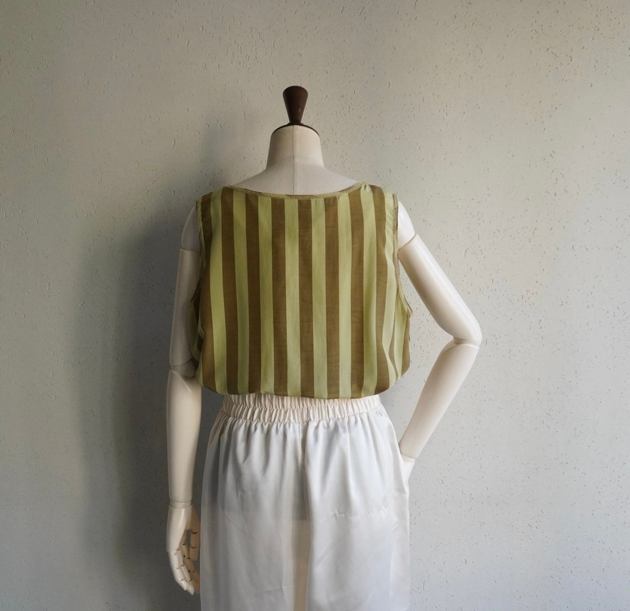 90s EURO Silk Striped Top