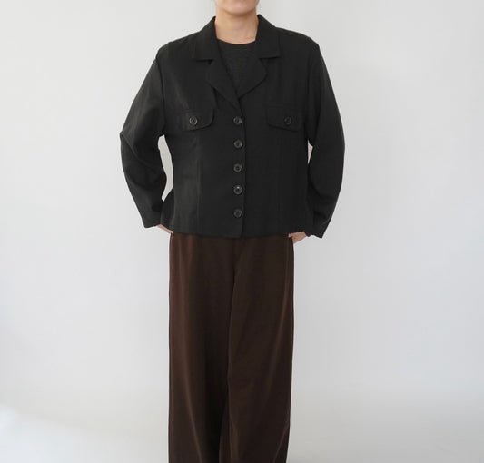 90s Black Jacket,Shirt