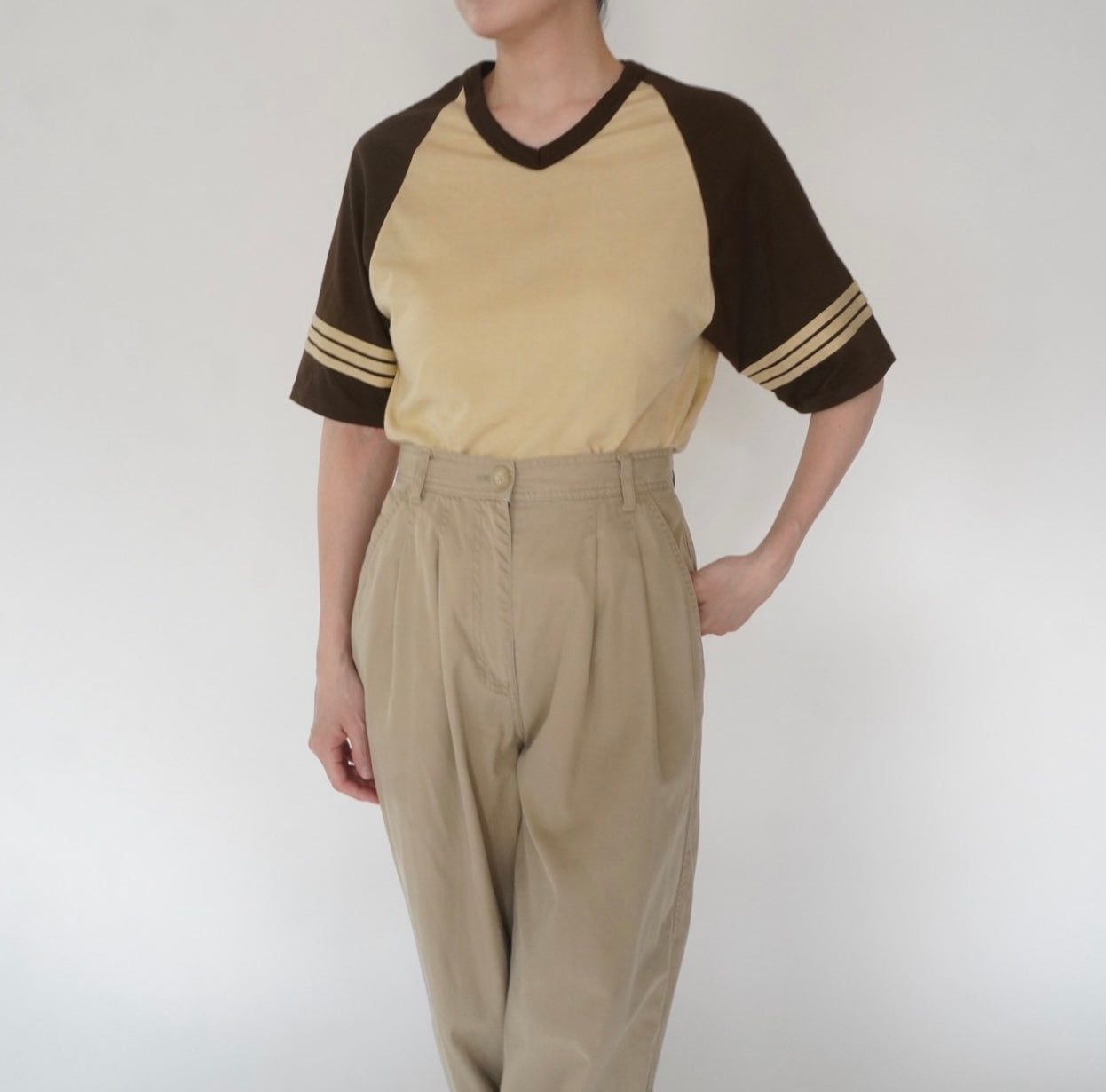 80s Two Tone T-shirt Made in USA
