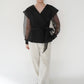 90s Sheer Design Blouse