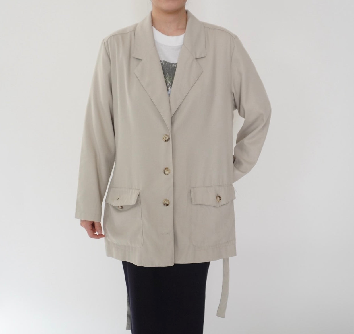 90s Belted Light Jacket
