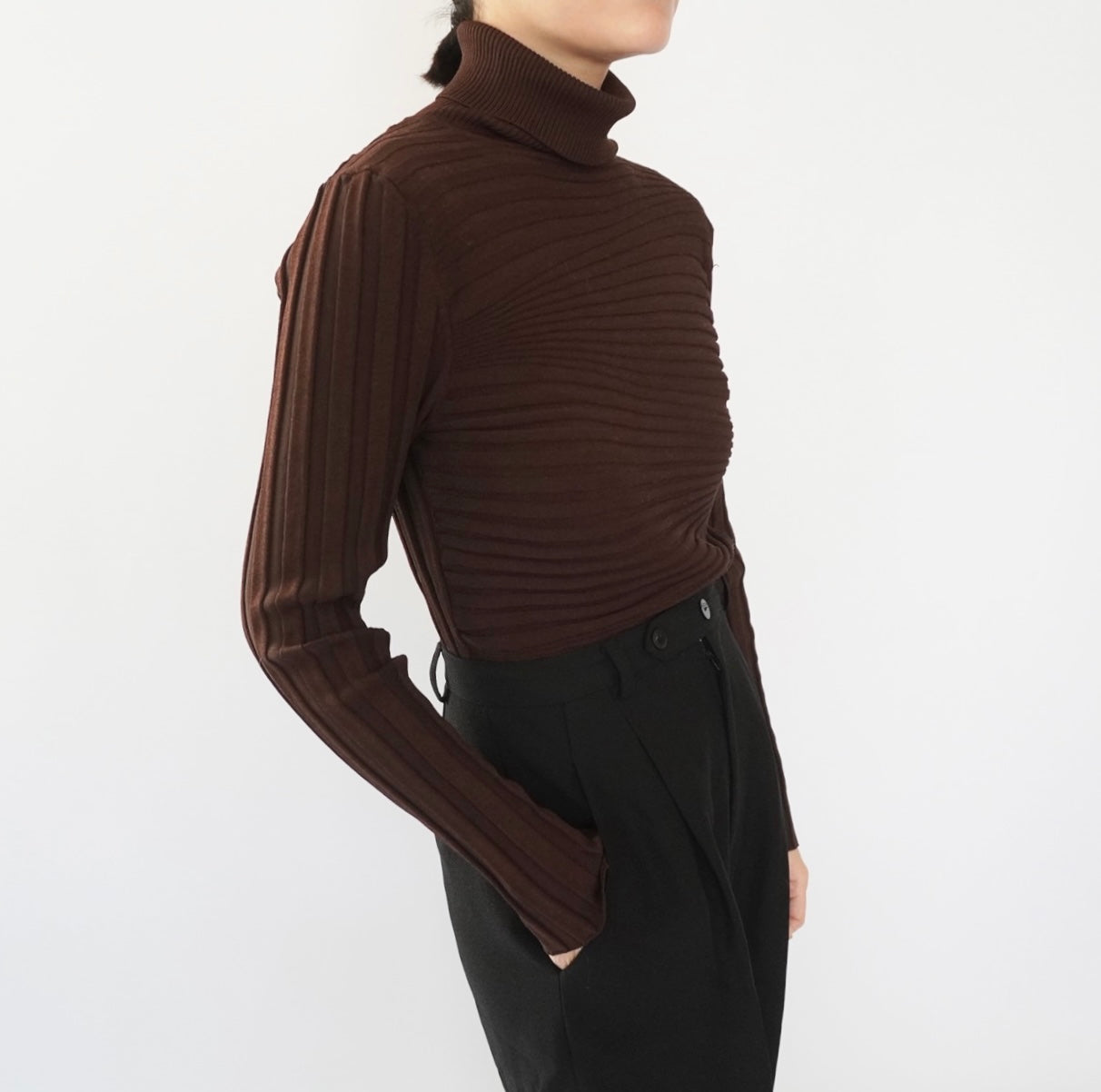 90s Wavy Ribbed Top