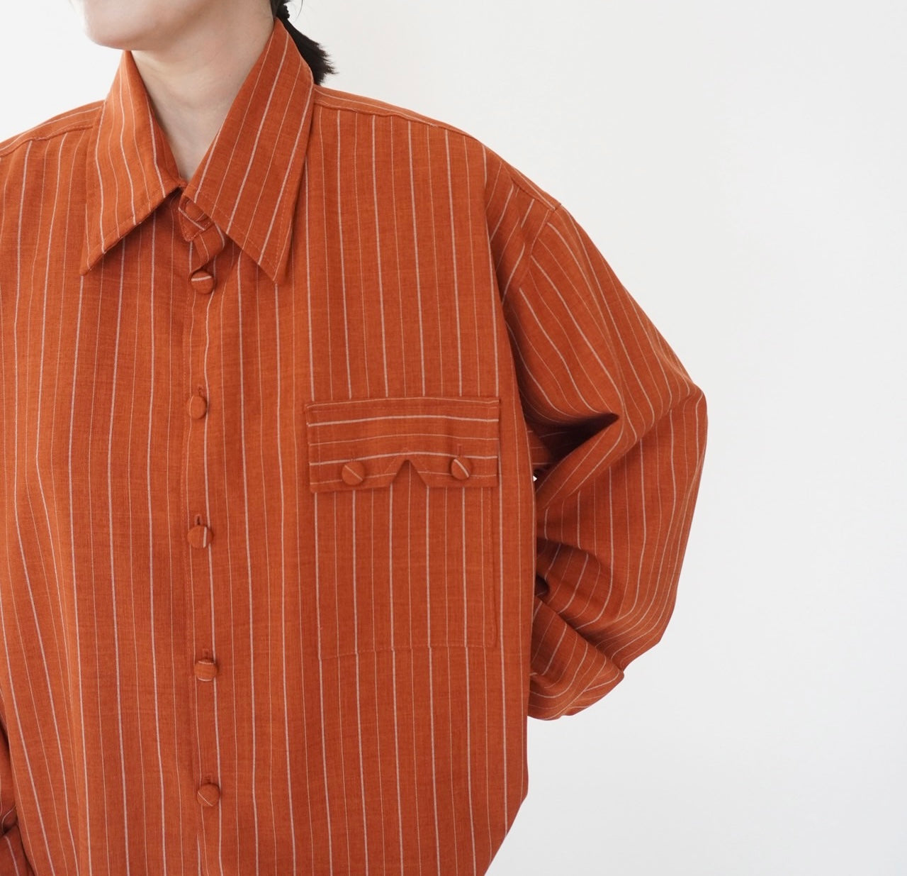 80s Striped Shirt Made in USA