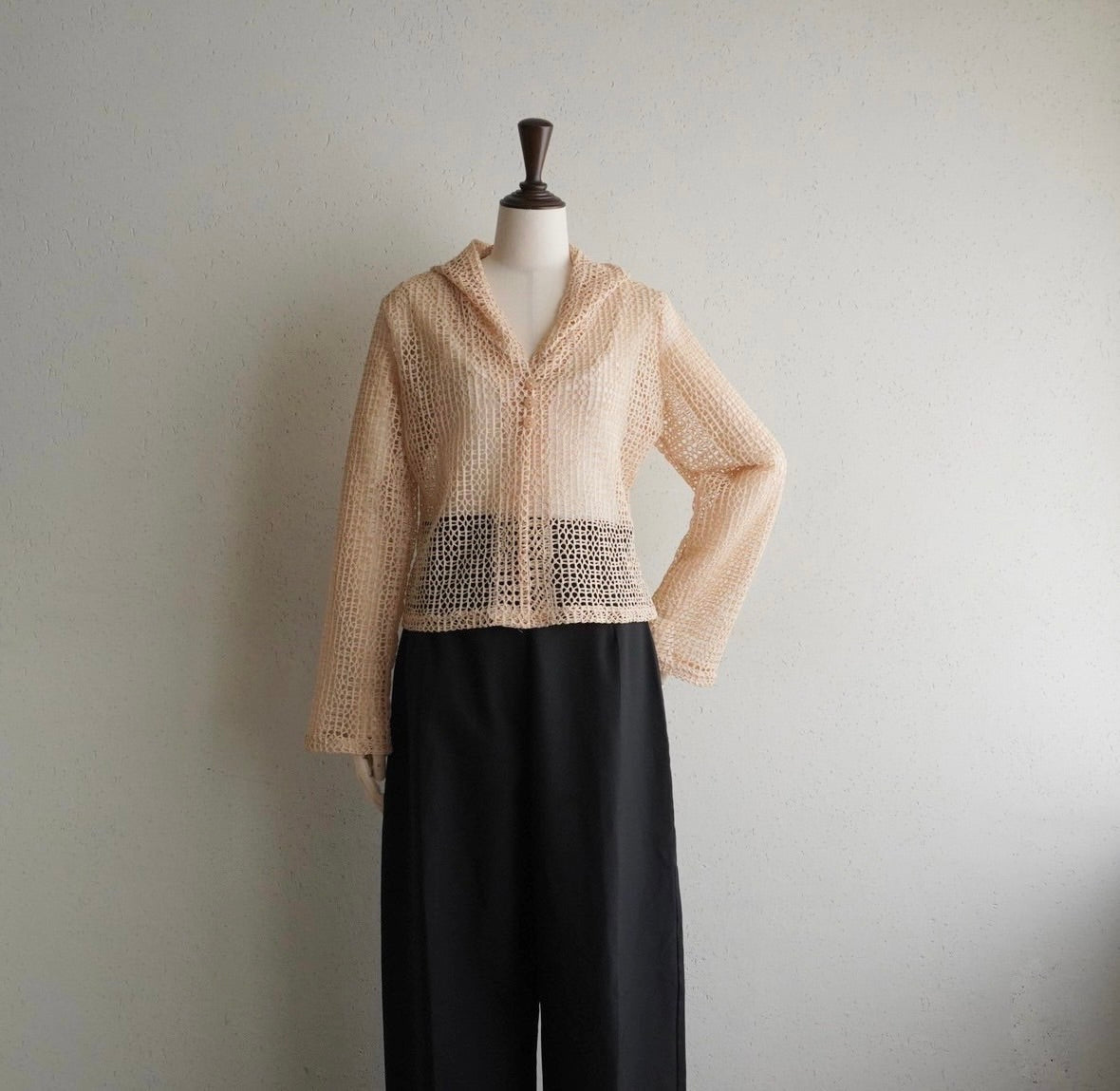 90s Mesh Top,Jacket Made in France