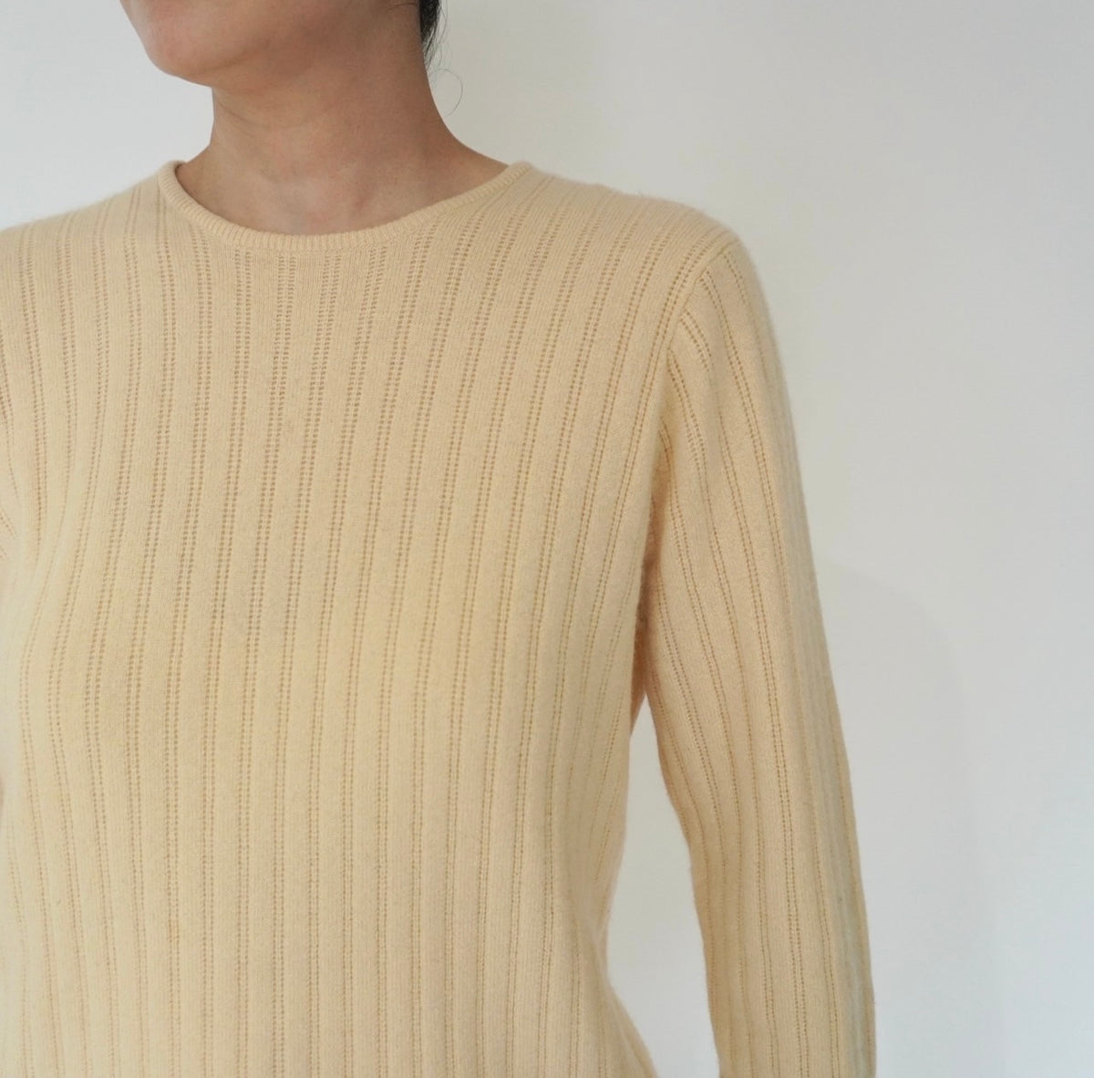 90s Ribbed Cashmere Knit