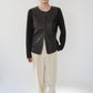 90s Faux Leather Top,Cardigan