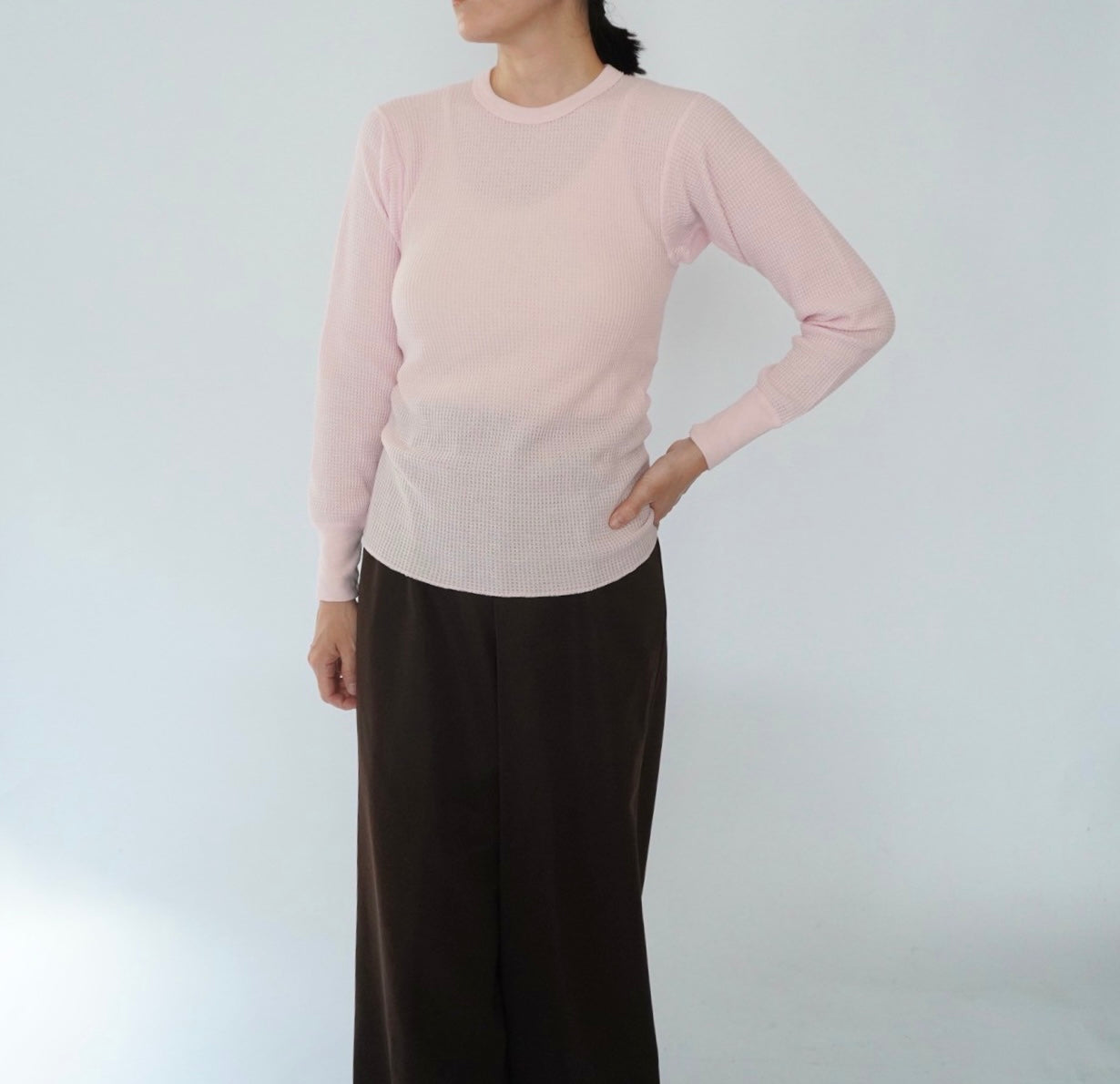 90s Light Pink Thermal Made in USA
