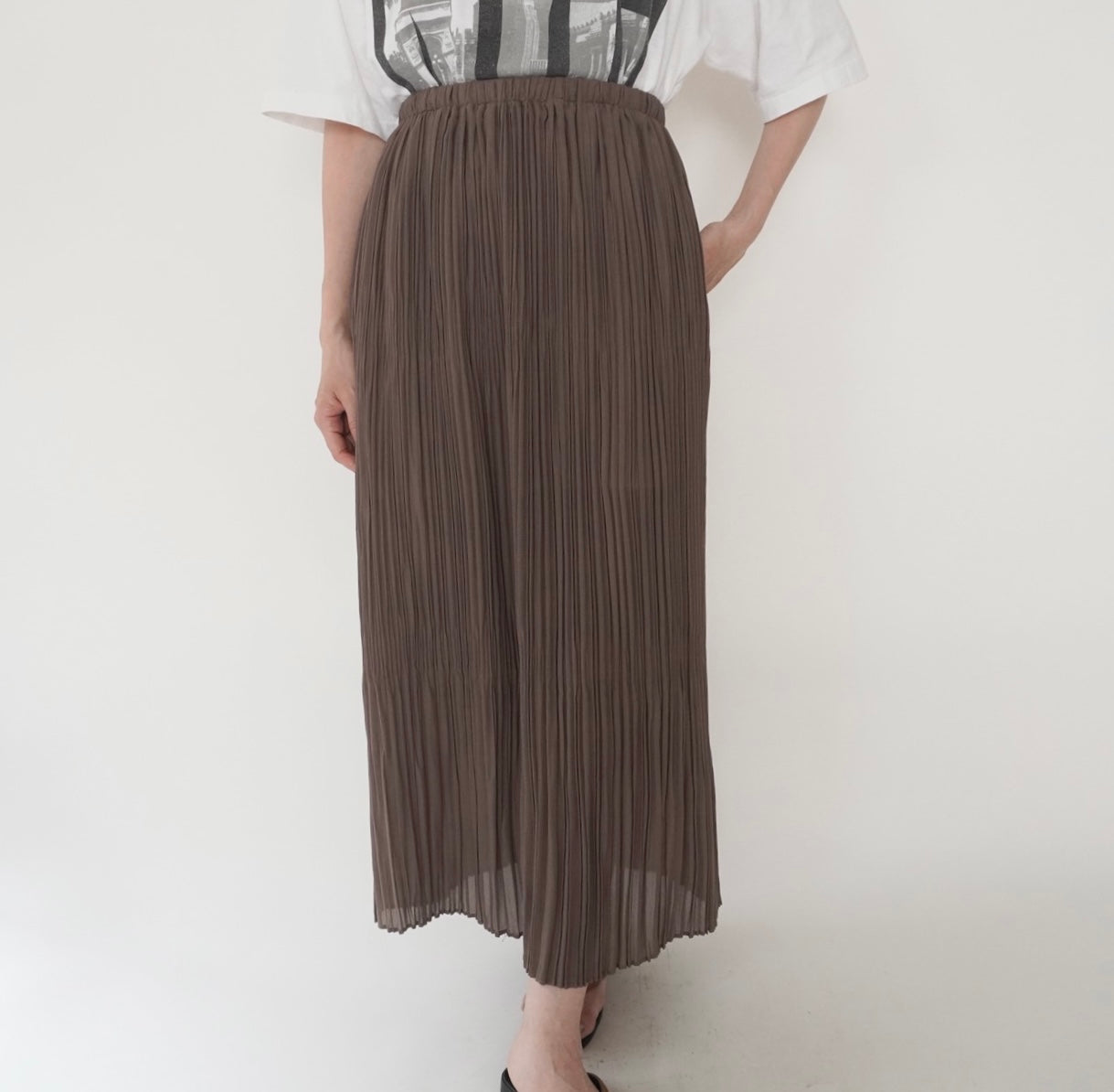 90s Pleated Design Skirt Made in USA