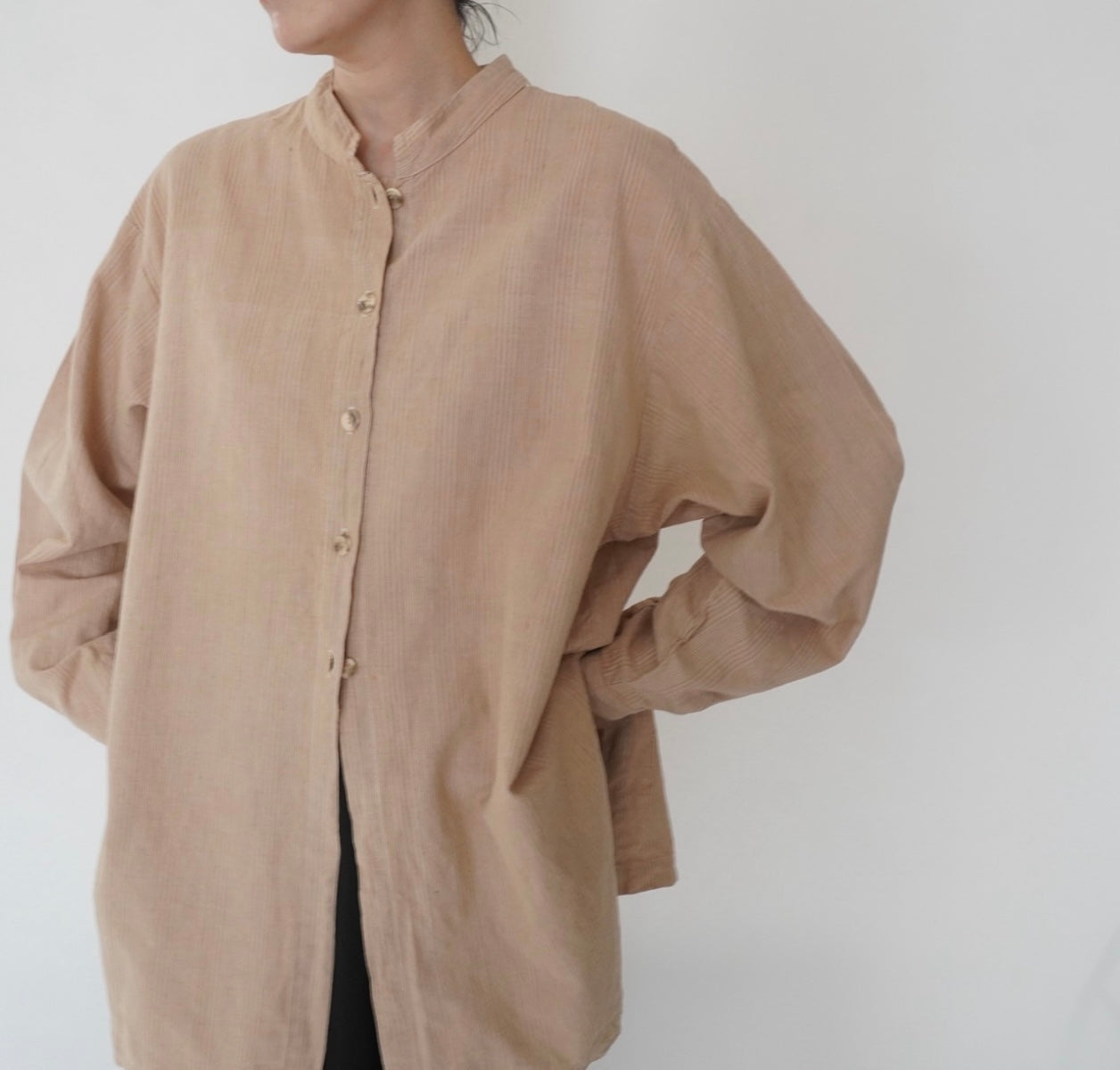 90s Linen x Cotton Shirt Made in USA