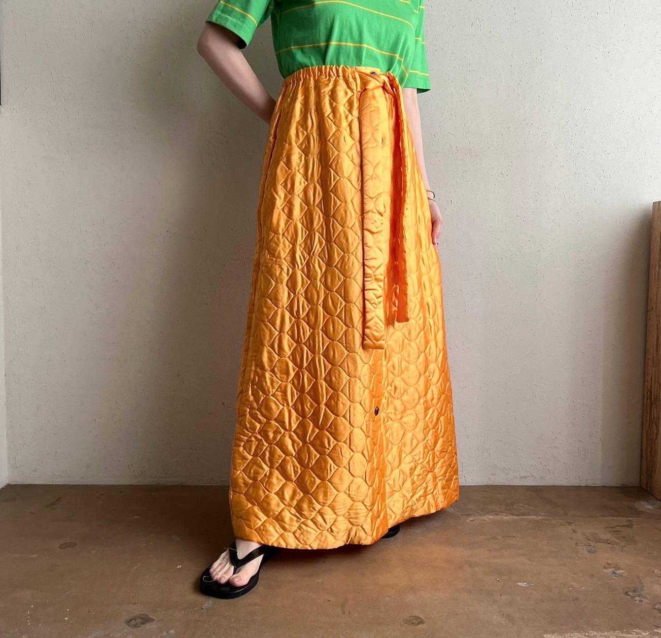 70s Quilted Skirt