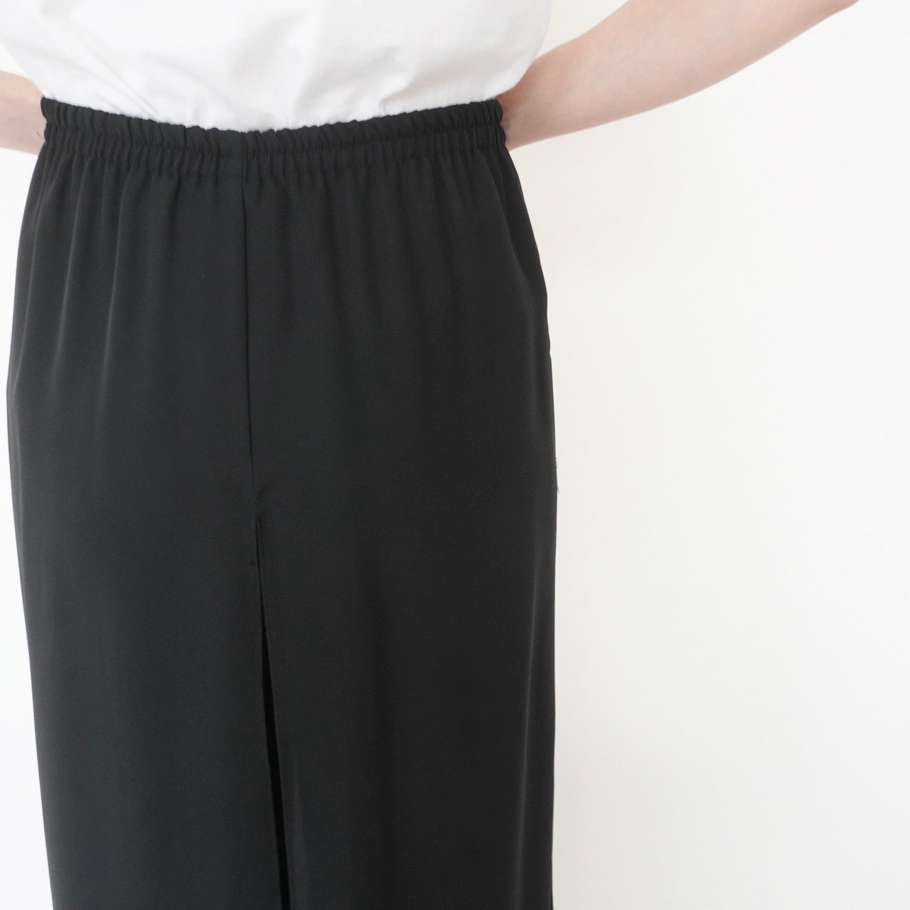 90s Slit Design Wide Pants