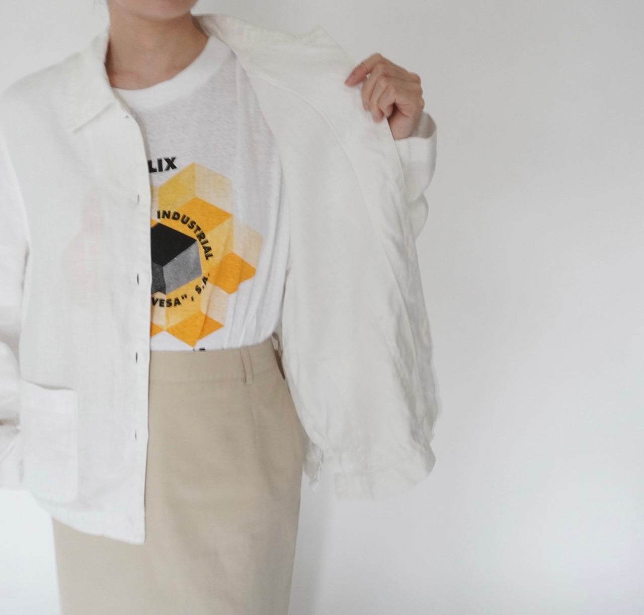 90s Linen Jacket Made in USA