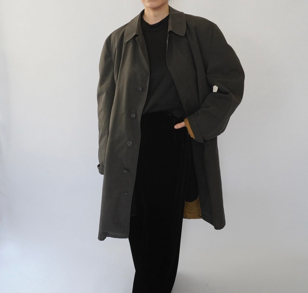 60s "Plymouth" Plaid Coat