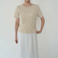90s Beige Top Made in USA
