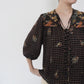 70s Printed Blouse