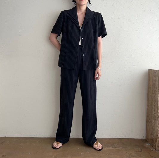 80s "DANNT & NICOLE"  Striped Two-Piece