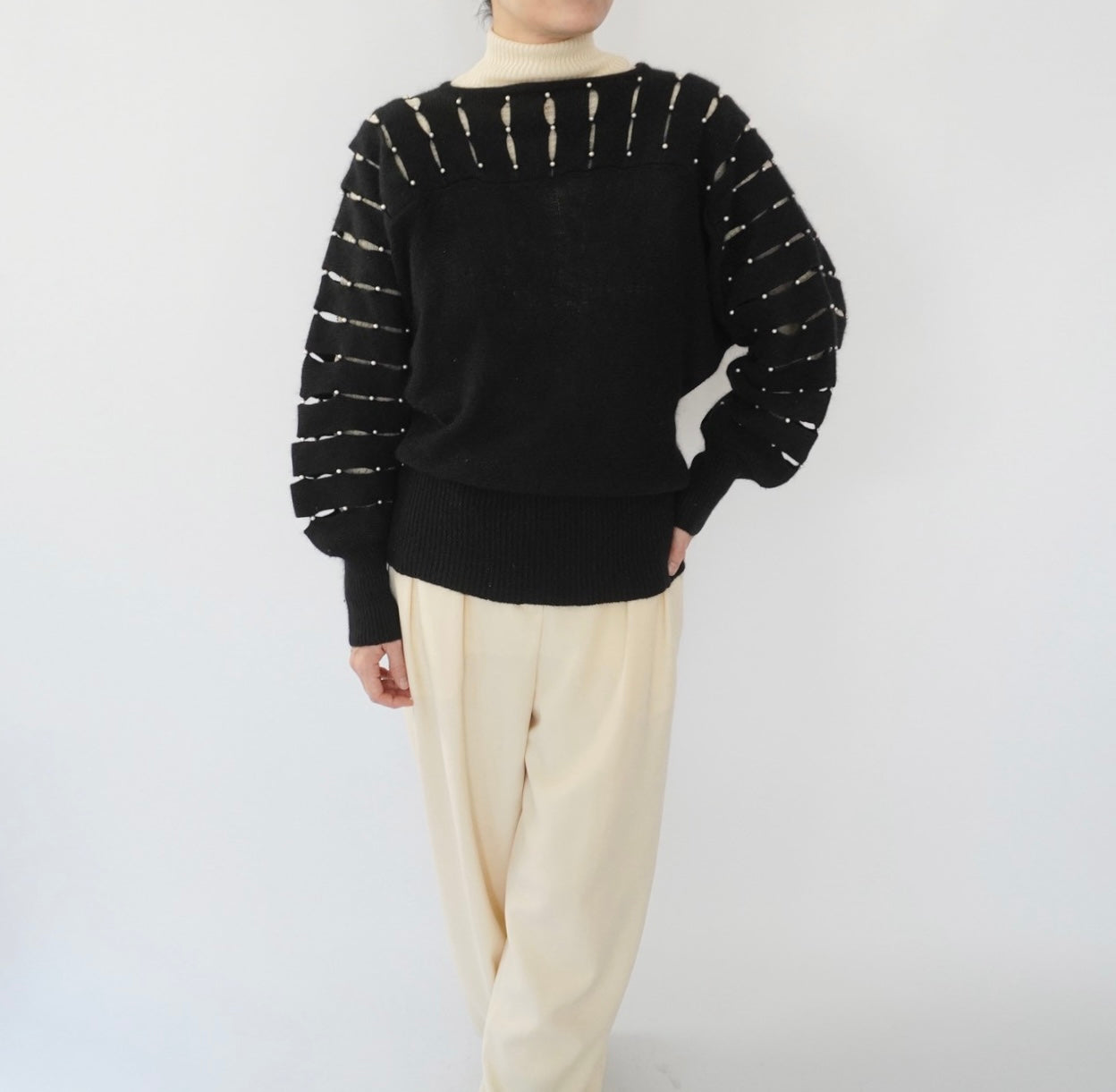 80s Design Knit Top