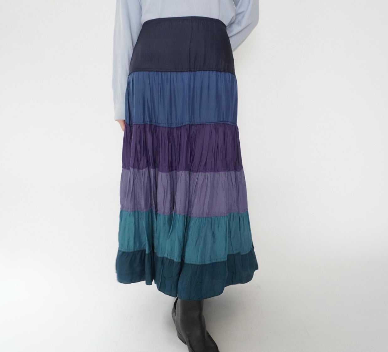 90s Striped Design Skirt Made in Italy