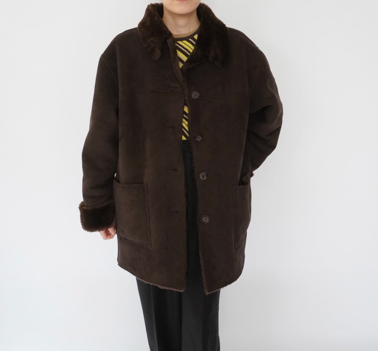 90s Faux Shearling Jacket