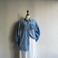 90s Fringe Design Denim Shirt Made in USA