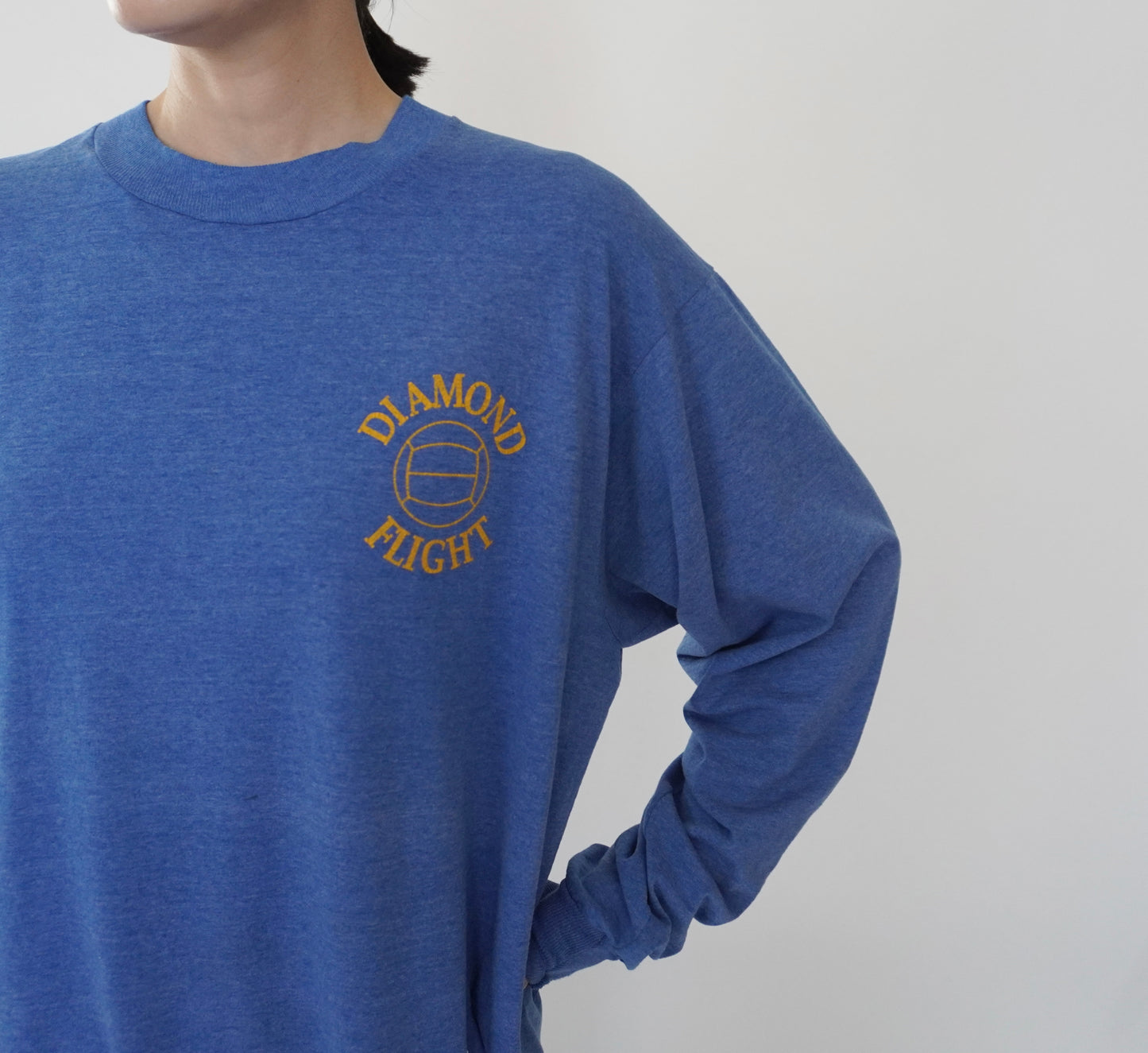 90s Printed Long T-shirt Made in USA