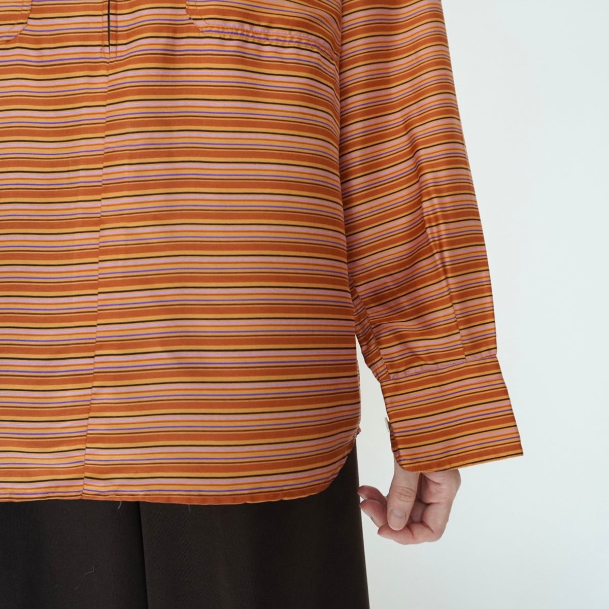 80s EURO Striped Blouse