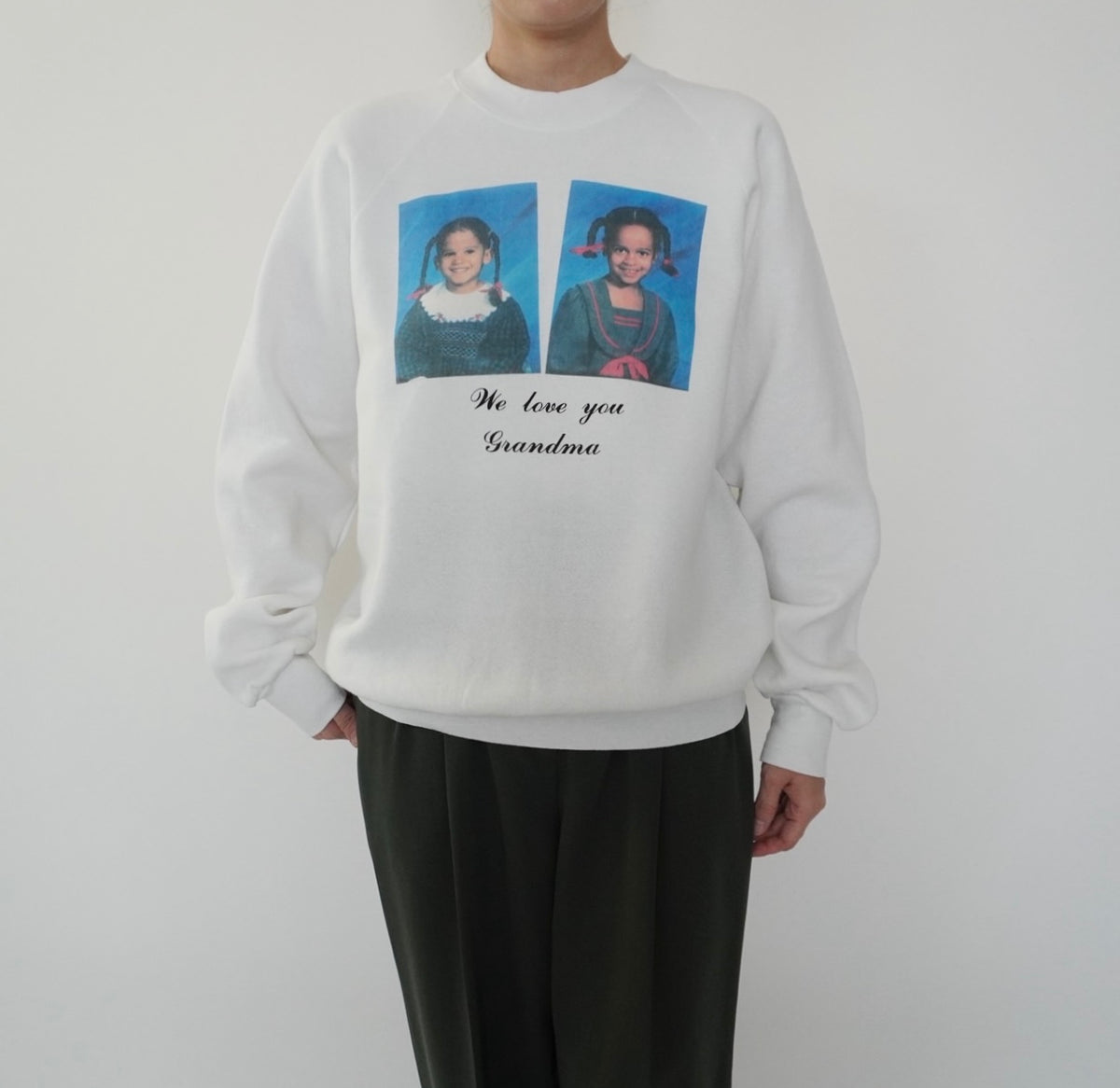 90s Photo Printed Sweater Made in Canada