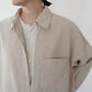 90s ”L.tavernier” Cotton Long Shirt Made in France