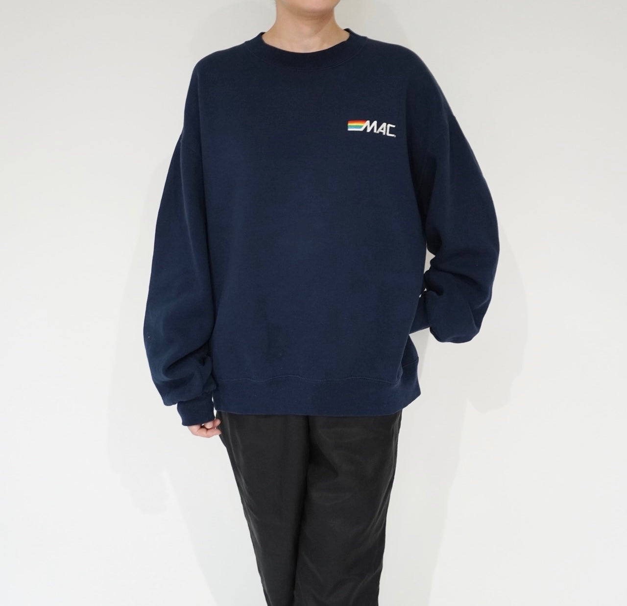 90s "MAC" Embroidery Sweater Made in USA