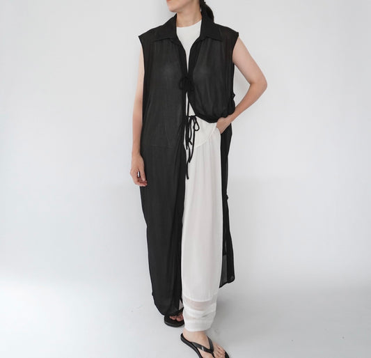 90s Sheer Maxi Robe