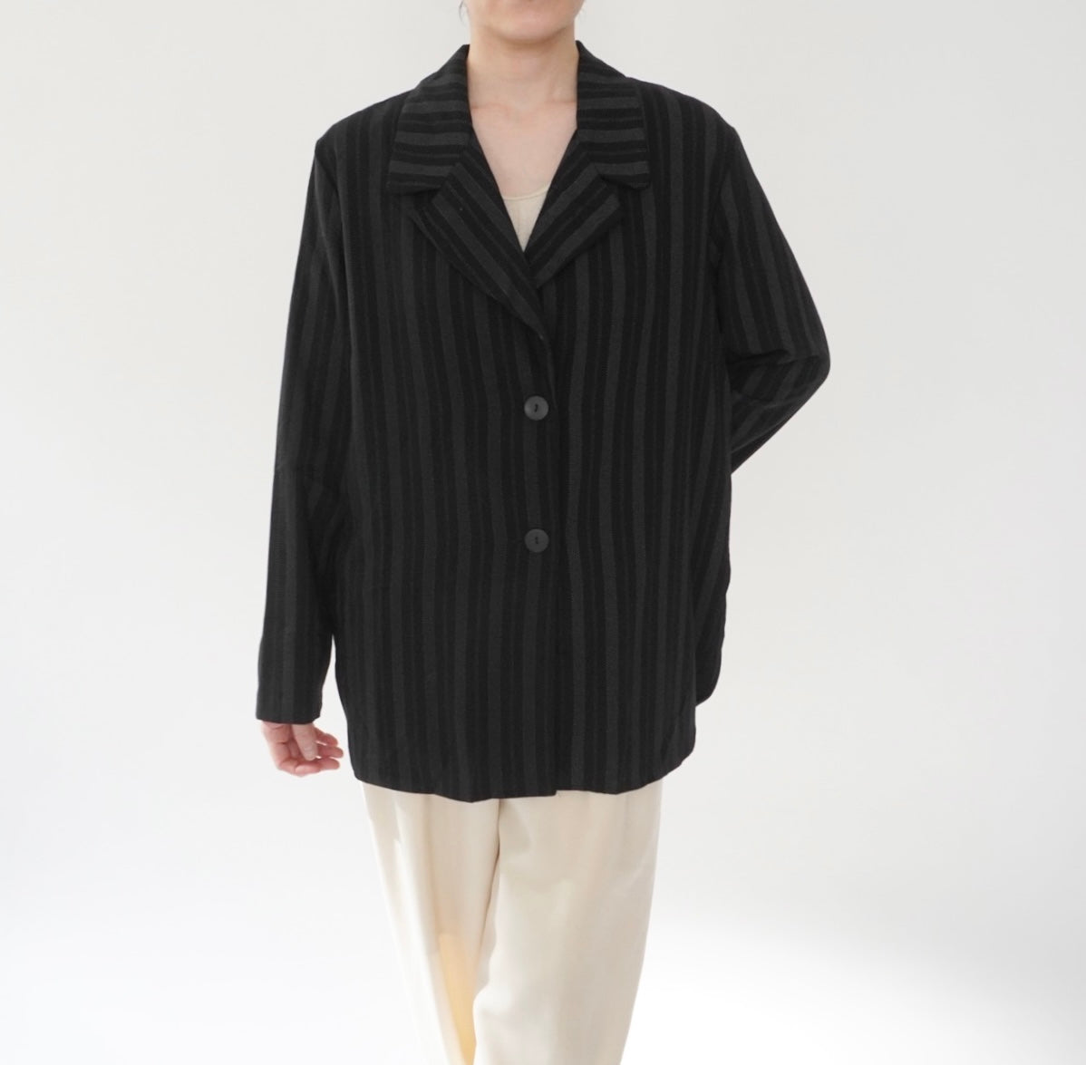 90s Striped Shirt,Jacket