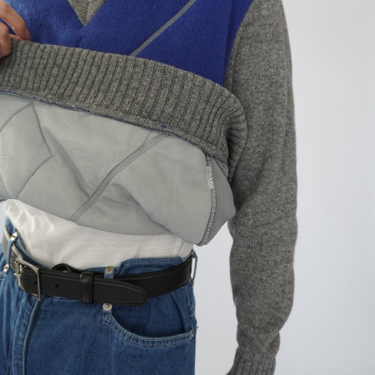 80s "PLAY BOY" Argyle Design Knit