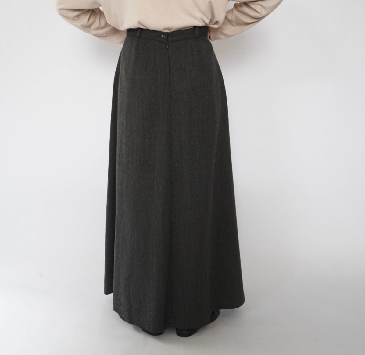 90s Wool Maxi Skirt