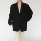 90s Linen Oversized Jacket