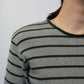 90s Green Striped Top