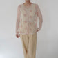 80s Embroidery Sheer Blouse Made in USA